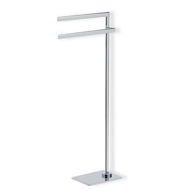 Towel Stand, StilHaus DI19-08, Chrome Free Standing Towel Stand